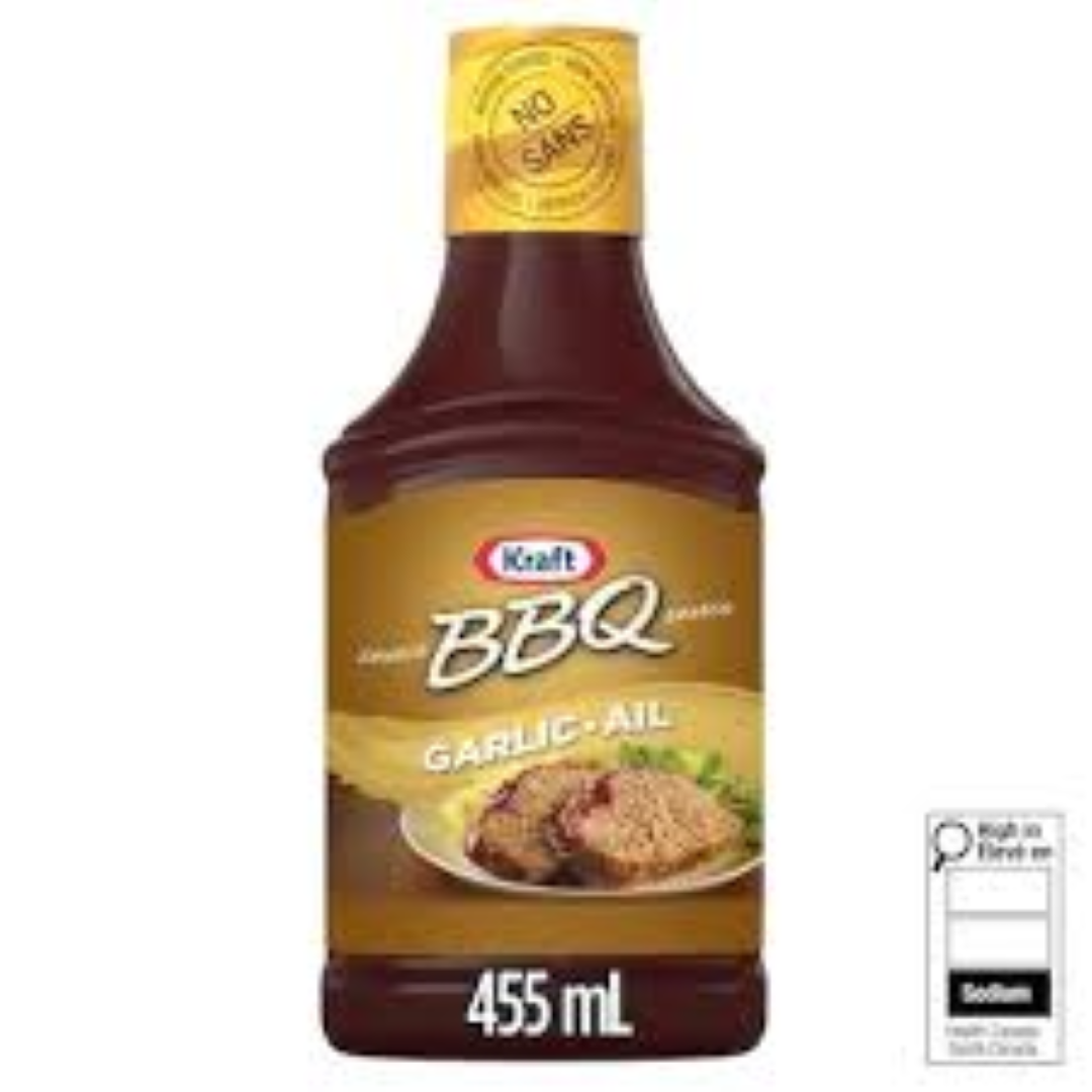 KRAFT BBQ GARLIC AIL 455ML